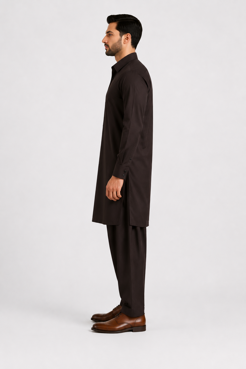Dark Brown Premium Shalwar Kameez