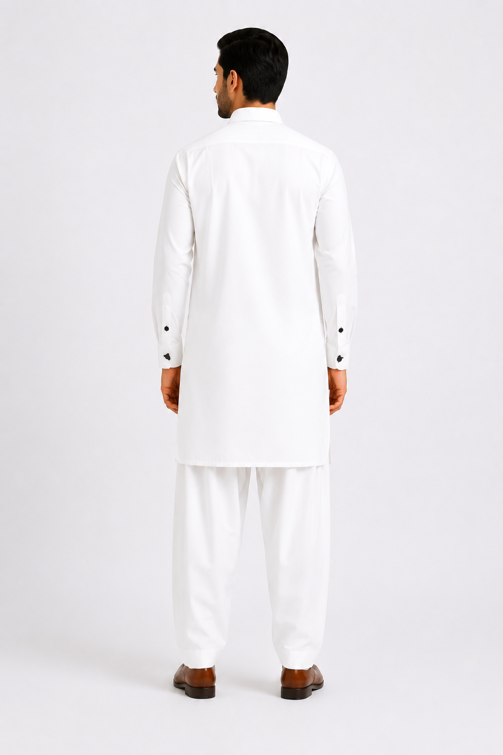 Egg Shell White Premium Shalwar Kameez