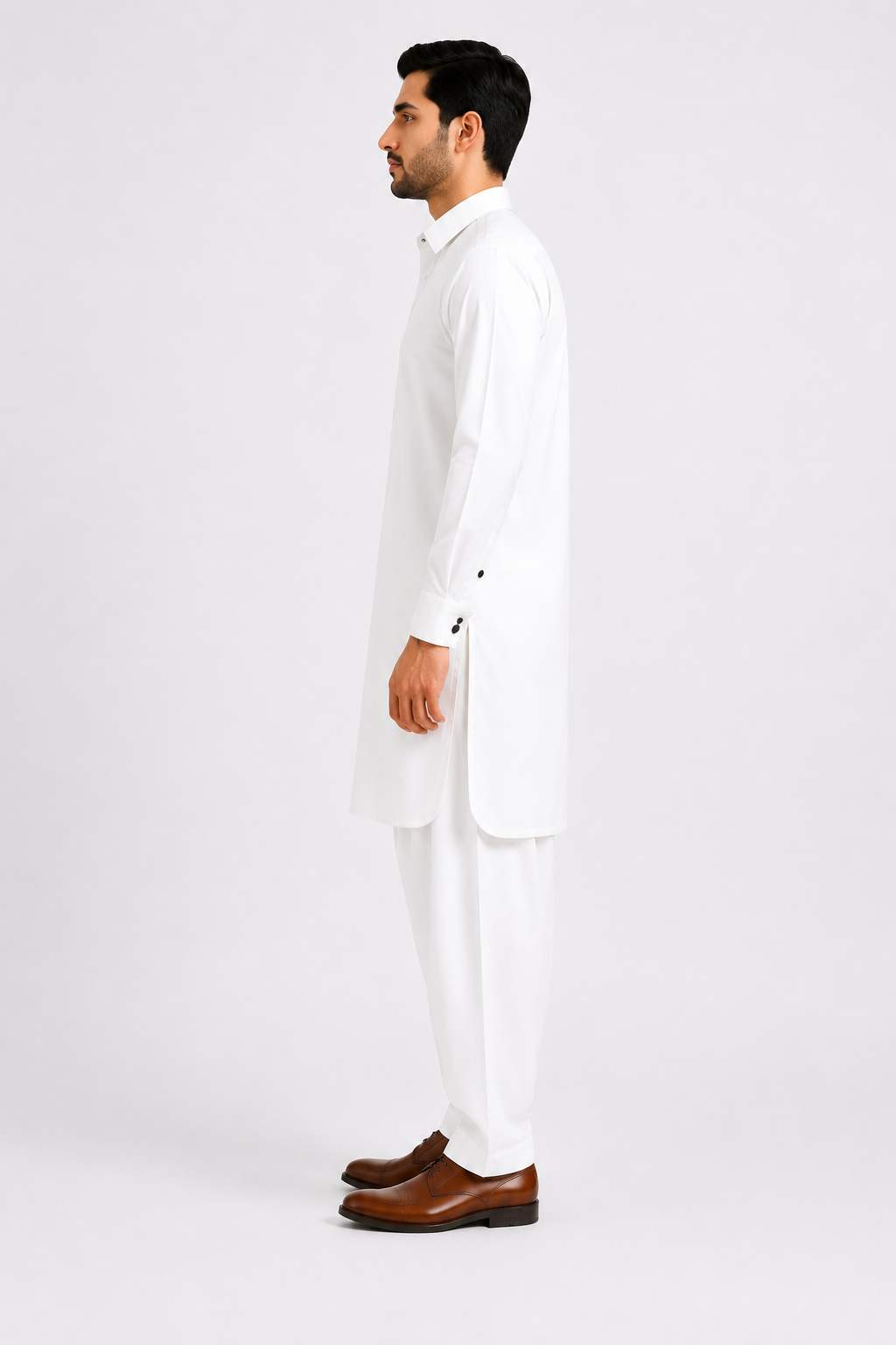 Egg Shell White Premium Shalwar Kameez