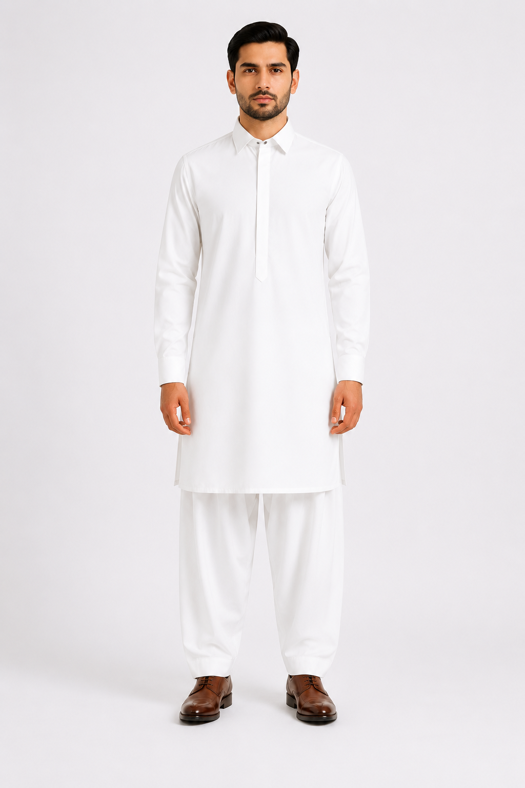 Egg Shell White Premium Shalwar Kameez