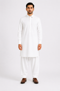 Egg Shell White Premium Shalwar Kameez