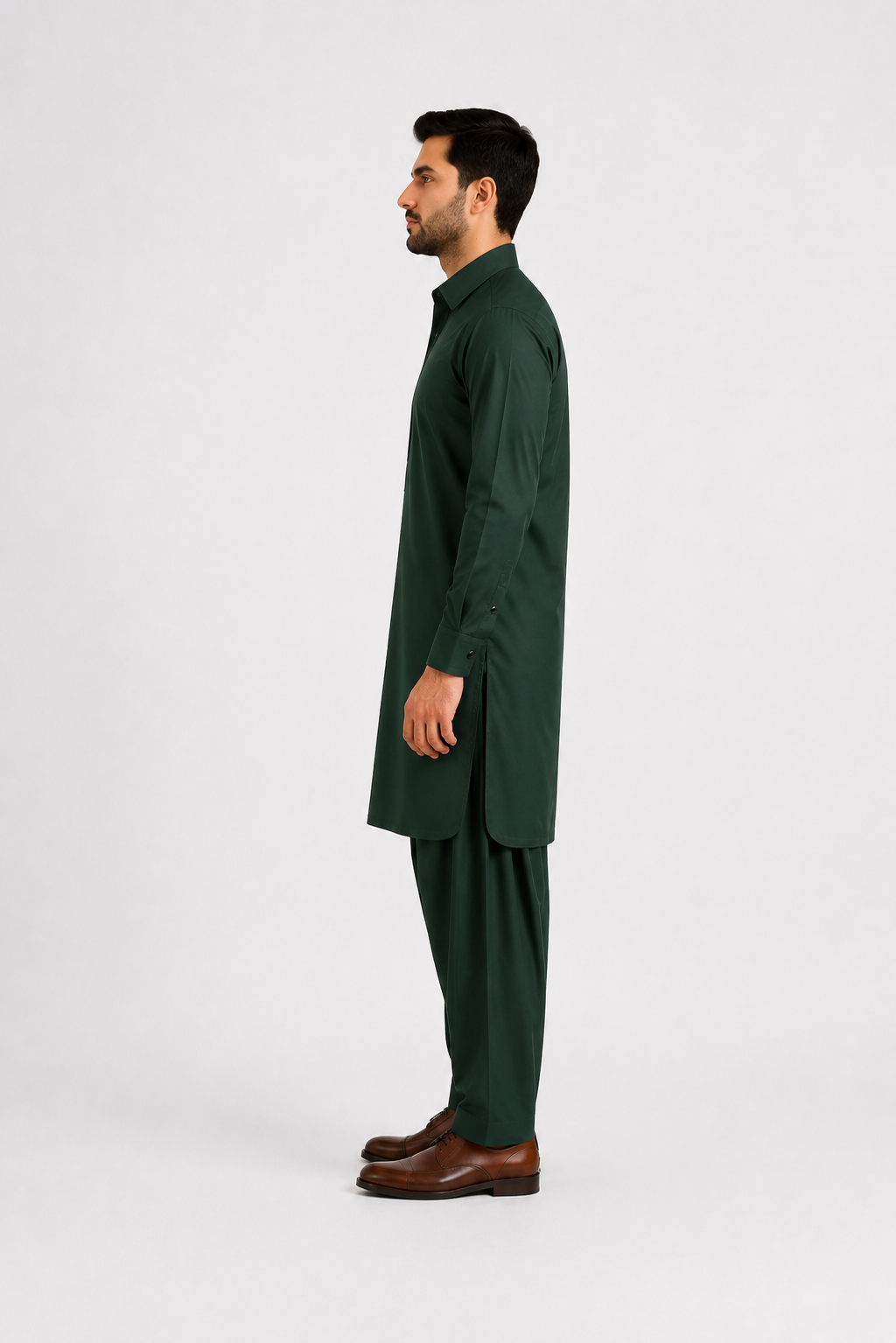 Bottle Green Premium Shalwar Kameez