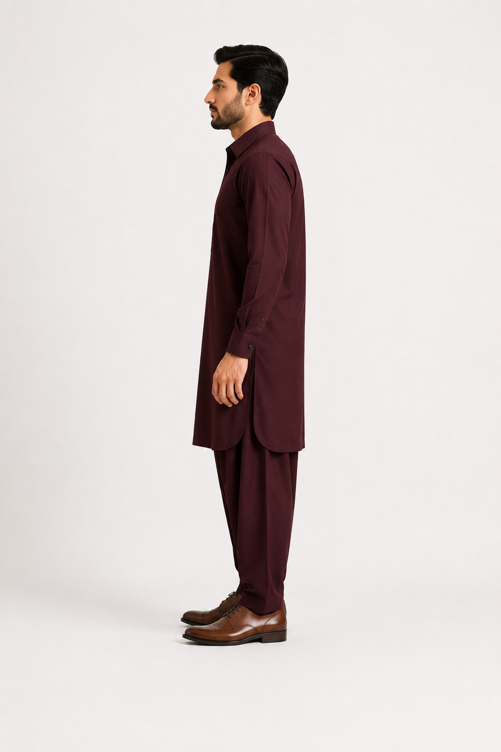 Maroon Premium Shalwar Kameez